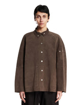 Brown Dash Suede Jacket - STUDIO NICHOLSON WOMEN | PLP | Antonia