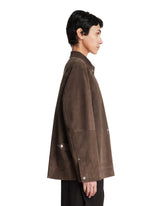 Brown Dash Suede Jacket | PDP | Antonia