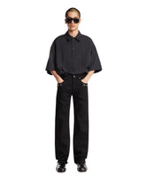 Blue Viscose and Linen Shirt - Men's shirts | PLP | Antonia