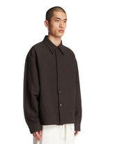 Overshirt In Lino E Lana Marrone | PDP | Antonia