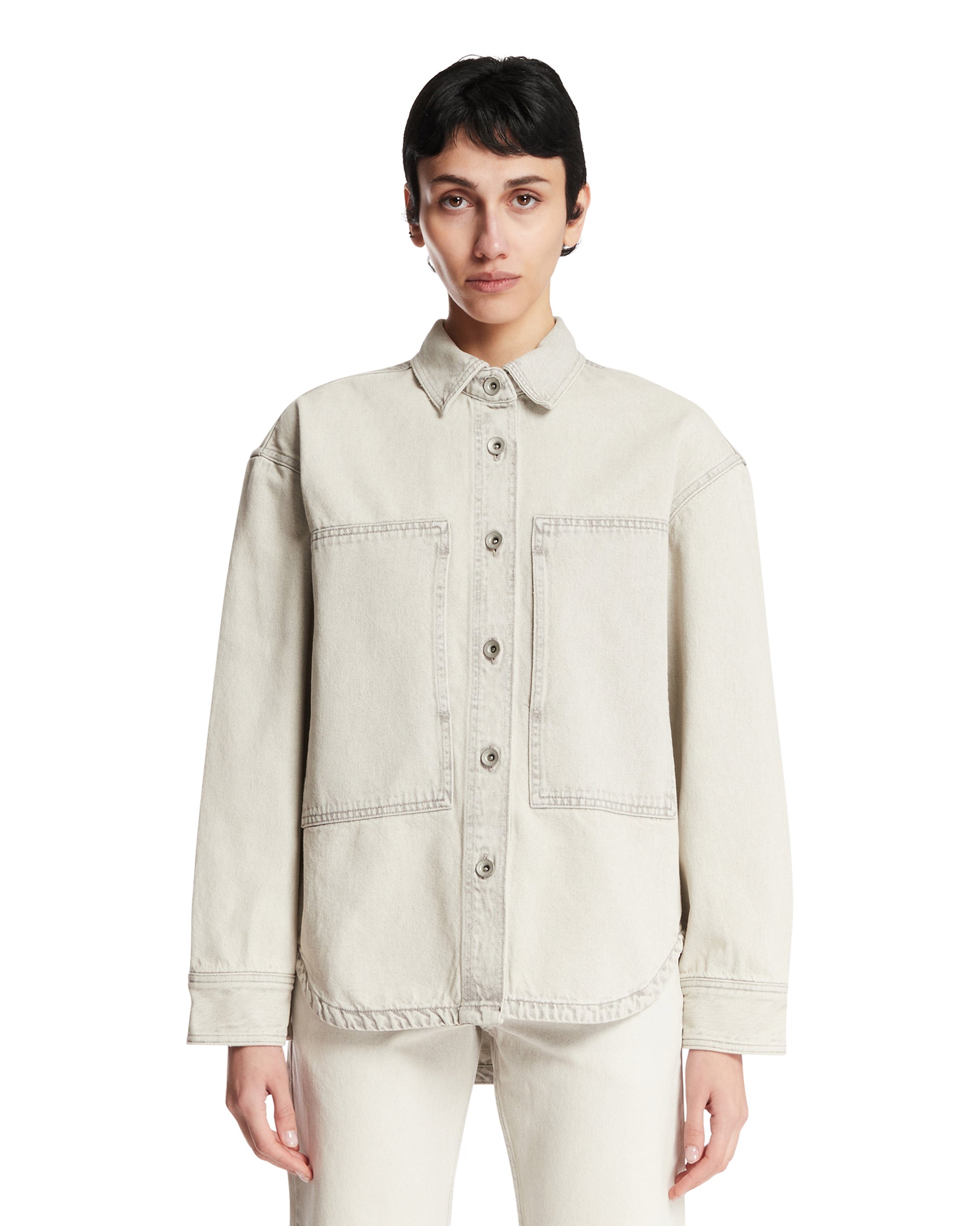 Gray Paso Denim Shirt | STUDIO NICHOLSON - Antonia Gray Paso Denim Shirt | STUDIO NICHOLSON - Antonia