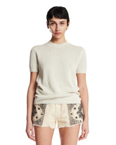 Beige Seren Knit T-Shirt | PDP | Antonia
