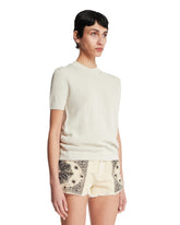 Beige Seren Knit T-Shirt | PDP | Antonia