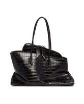 Brown Croco Passeggiata Bag | PDP | Antonia