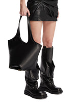 Black La Scoop Medium Tote Bag | PDP | Antonia