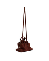 Brown La Passeggiata Mini Suede Bag | PDP | Antonia