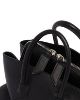 Black Mini La Passeggiata Leather Bag | PDP | Antonia