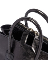 Gray Mini La Passeggiata Leather Bag | PDP | Antonia