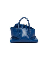 Blue Mini La Passeggiata Leather Bag | PDP | Antonia