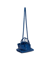 Blue Mini La Passeggiata Leather Bag | PDP | Antonia