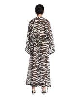 Black and White Tiger-Print Caftan | PDP | Antonia