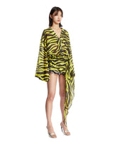 Zebra Mini Wrap Dress | PDP | Antonia