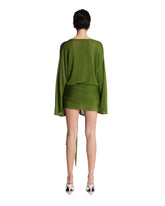 Mini Abito In Viscosa Verde | PDP | Antonia