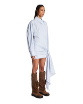 Light Blue Cotton Mini Dress. | PDP | Antonia