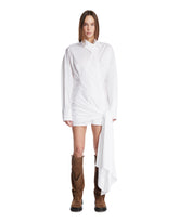 White Draped Shirt Dress - Women's dresses | PLP | Antonia