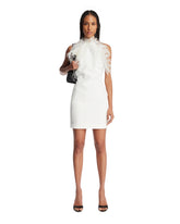 White Feather-Embellished Dress - LANVIN | PLP | Antonia