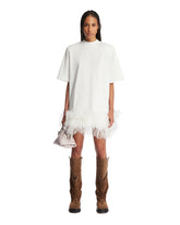 White Feather T-Shirt Dress - LANVIN | PLP | Antonia