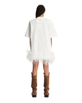 White Feather T-Shirt Dress | PDP | Antonia