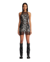 Black Semi-Sheer Sequin Dress - Women's clothing | PLP | Antonia