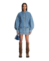 Blue Twisted Denim Dress - Women's clothing | PLP | Antonia