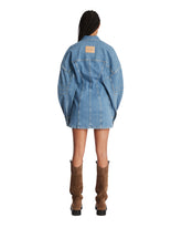 Blue Twisted Denim Dress | PDP | Antonia