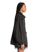 Black High-Neck Blouson | PDP | Antonia