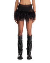 Black Feather Mini Skirt - Women's clothing | PLP | Antonia