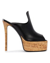 Black Irmelin Leather Mules | PDP | Antonia