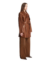 Brown Leather Coat | PDP | Antonia