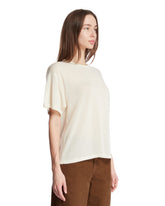 White Cashmere T-Shirt | PDP | Antonia