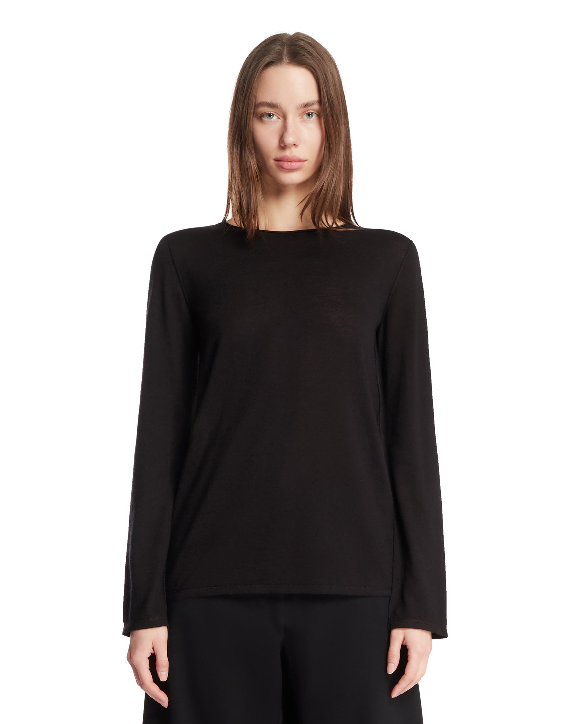 Black Monton Cashmere T-Shirt | THE ROW - Antonia