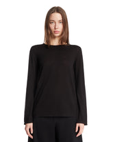 Black Monton Cashmere T-Shirt - Women's tops | PLP | Antonia
