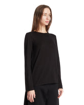 Black Monton Cashmere T-Shirt | PDP | Antonia