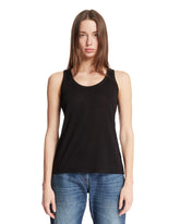 Black Silk, Linen and Cashmere Top - Women's tops | PLP | Antonia
