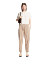 Beige Cotton and Linen Pants - Women's trousers | PLP | Antonia