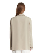 Beige Clarinda Silk Shirt | PDP | Antonia
