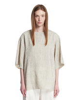 White Linen And Silk T-Shirt - THE ROW WOMEN ABBIGLIAMENTO | PLP | Antonia