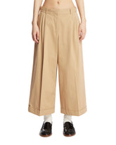 Pantaloni Lior In Cotone Beige - the row donna | PLP | Antonia