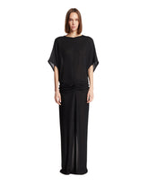 Black Viscose Maxi Dress | PDP | Antonia