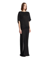 Black Viscose Maxi Dress | PDP | Antonia