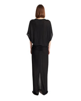 Black Viscose Maxi Dress | PDP | Antonia