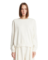 Maglione In Cotone E Seta Bianco | PDP | Antonia