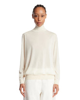 White Orly Cashmere and Silk Top | PDP | Antonia