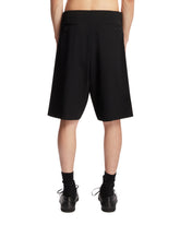 Black Sayed Wool Shorts | PDP | Antonia