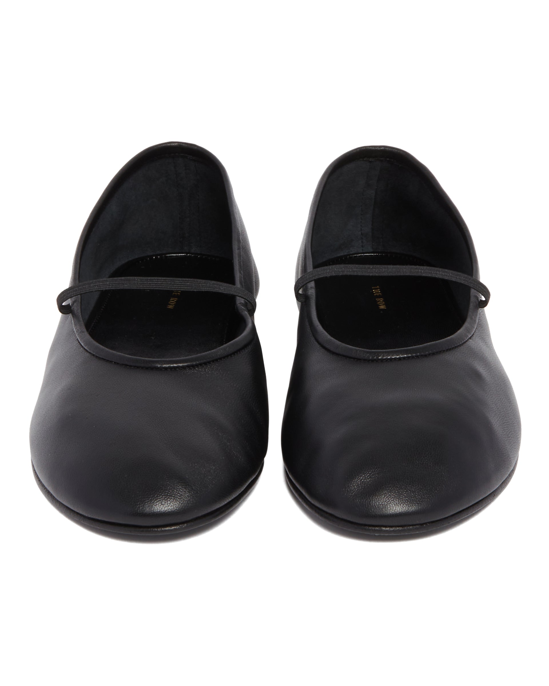 Black Elastic Ballet Flats | THE ROW - Antonia