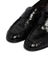 Black Eelskin Loafers | PDP | Antonia