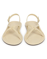 Beige Thin Cross Sandals | PDP | Antonia