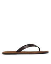 Brown Beach Flip-Flop Sandals - THE ROW | PLP | Antonia