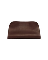 Dark Brown Leather Peggy Clutch | PDP | Antonia