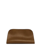 Brown Peggy Leather Clutch - Women's clutch bags | PLP | Antonia